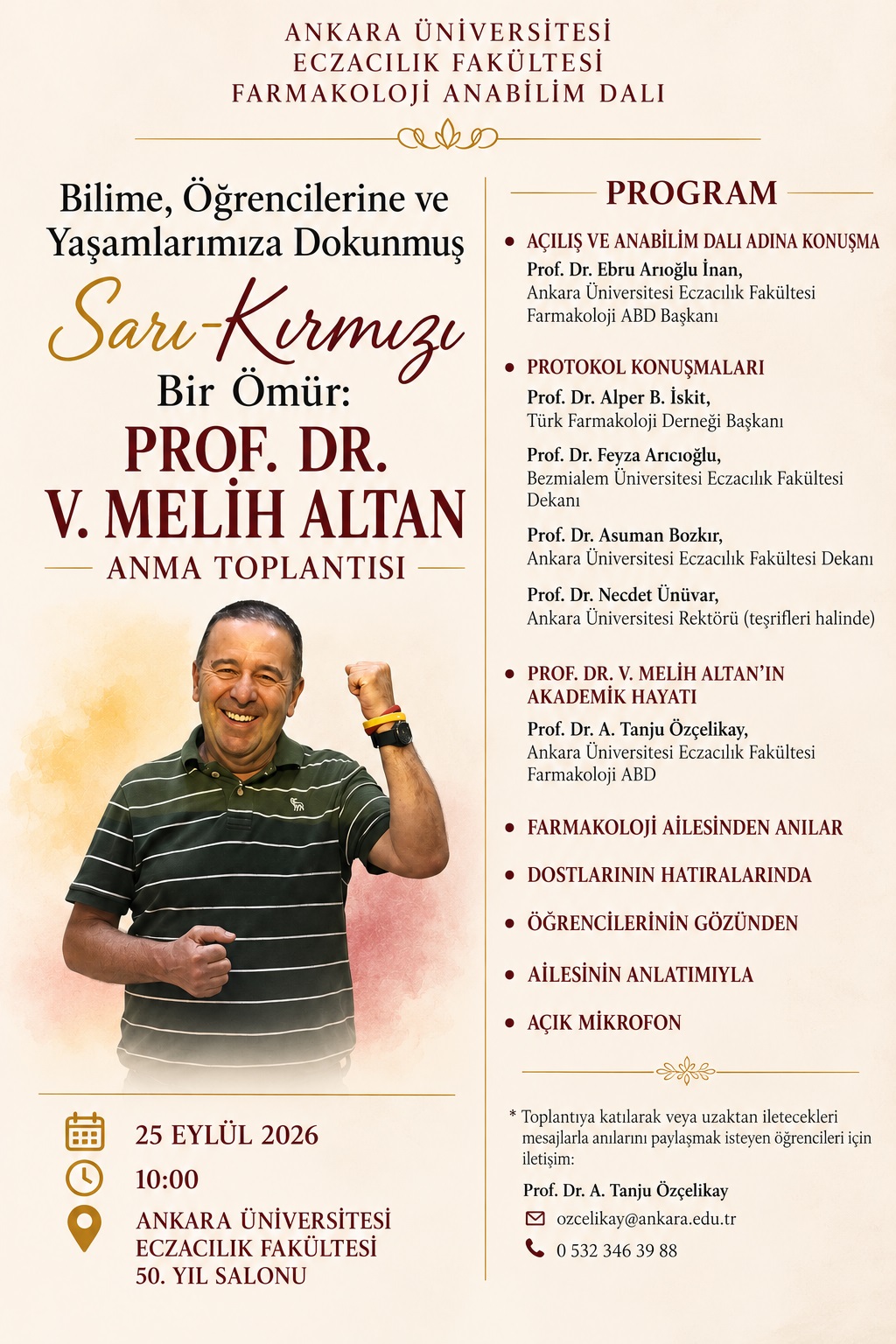Prof.Dr. V. Melih Altan Anma Toplantısı